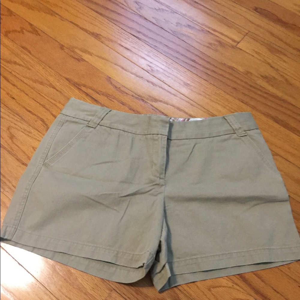 Khaki JCrew shorts